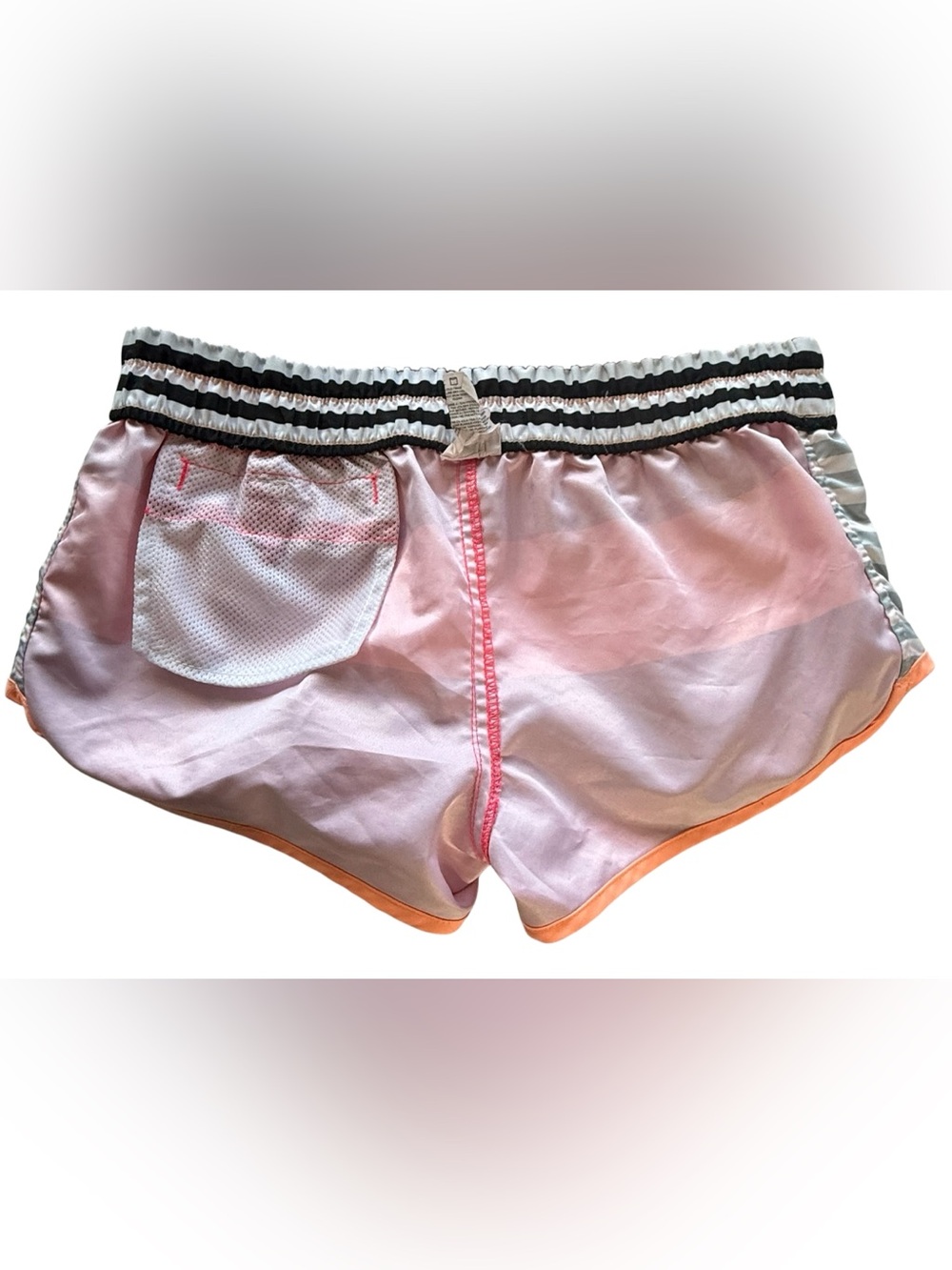 Women’s Hurley Supersuede Printed Beachrider Boardshorts Coral/Red Stripes - Picture 5 of 6